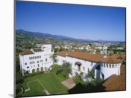 View Over Courthouse Towards the Ocean, Santa Barbara, California, USA-Adrian Neville-Mounted Photographic Print