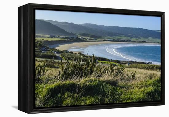 View over Curio Bay, the Catlins, South Island, New Zealand, Pacific-Michael-Framed Premier Image Canvas