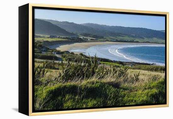 View over Curio Bay, the Catlins, South Island, New Zealand, Pacific-Michael-Framed Premier Image Canvas