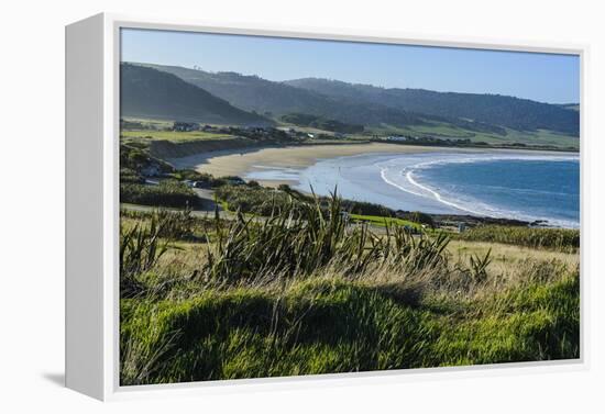 View over Curio Bay, the Catlins, South Island, New Zealand, Pacific-Michael-Framed Premier Image Canvas