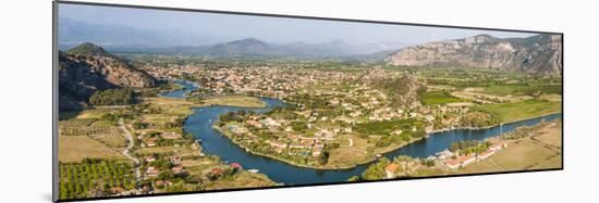 View over Dalyan River from the ancient ruins of Kaunos, Dalyan, Anatolia, Turkey Minor, Eurasia-Matthew Williams-Ellis-Mounted Photographic Print