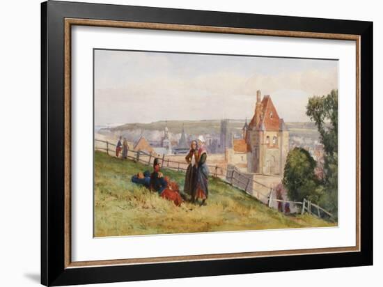 View over Dieppe from the Cliffs Above the Chateau, C.1865-John Absolon-Framed Giclee Print