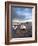 View Over Djemaa El Fna at Dusk With Foodstalls and Crowds of People, Marrakech, Morocco-Lee Frost-Framed Photographic Print