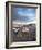 View Over Djemaa El Fna at Dusk With Foodstalls and Crowds of People, Marrakech, Morocco-Lee Frost-Framed Photographic Print