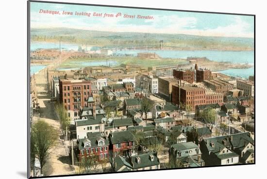 View over Dubuque, Iowa-null-Mounted Art Print