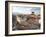 View over Durbar Square from Rooftop Cafe Showing Temples and Busy Streets, Kathmandu, Nepal, Asia-Lee Frost-Framed Photographic Print