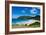 View over Flamand Beach, St. Barth (Saint Barthelemy), Lesser Antilles, West Indies, Caribbean, Cen-Michael Runkel-Framed Photographic Print