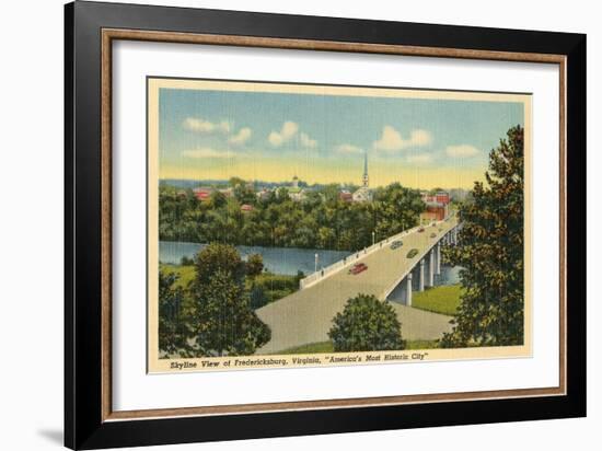 View over Fredricksburg, Virginia-null-Framed Art Print