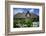 View over Garden Gate and Hedge with Flowering Oxeye Daisies-Uwe Steffens-Framed Photographic Print