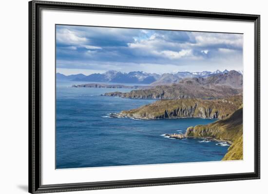 View over Godthul, South Georgia, Antarctica, Polar Regions-Michael Runkel-Framed Photographic Print