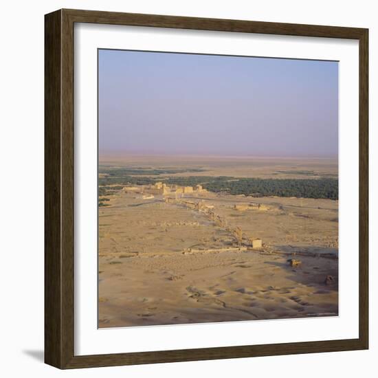 View Over Graeco-Roman City Towards Roman Temple of Bel, 45 AD, Palmyra, Syria, Middle East-Christopher Rennie-Framed Photographic Print