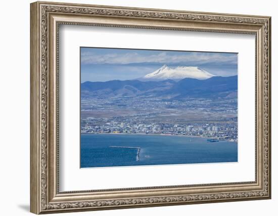 View over Hakodate from Mount Hakodate, Hokkaido, Japan, Asia-Michael Runkel-Framed Photographic Print