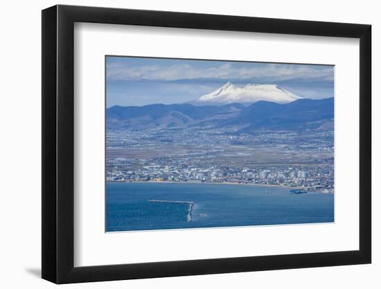 View over Hakodate from Mount Hakodate, Hokkaido, Japan, Asia-Michael Runkel-Framed Photographic Print