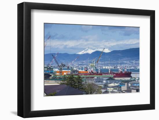 View over Hakodate from the Motomachi district, Hakodate, Hokkaido, Japan, Asia-Michael Runkel-Framed Photographic Print