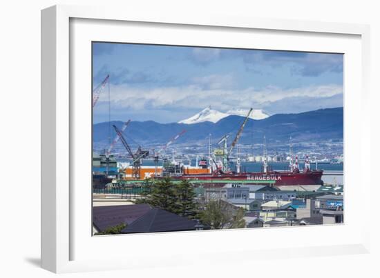 View over Hakodate from the Motomachi district, Hakodate, Hokkaido, Japan, Asia-Michael Runkel-Framed Photographic Print