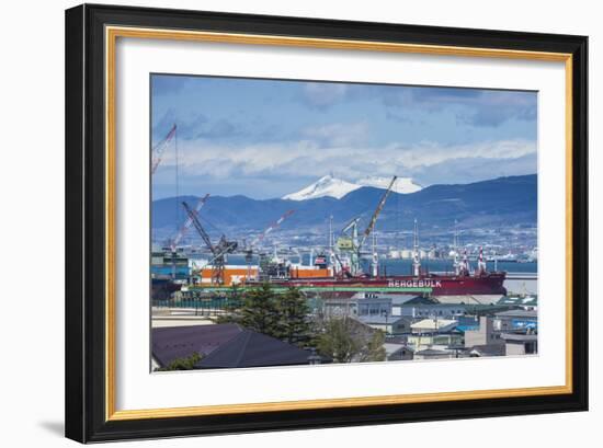 View over Hakodate from the Motomachi district, Hakodate, Hokkaido, Japan, Asia-Michael Runkel-Framed Photographic Print