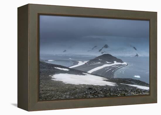 View over Half Moon Island, South Shetland Islands, Antarctica, Polar Regions-Michael Runkel-Framed Premier Image Canvas