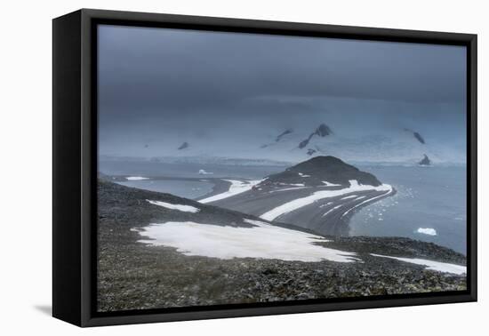 View over Half Moon Island, South Shetland Islands, Antarctica, Polar Regions-Michael Runkel-Framed Premier Image Canvas