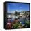 View over Harbour, Thonon-Les-Bains, Lake Geneva (Lac Leman), Rhone Alpes, France, Europe-Stuart Black-Framed Premier Image Canvas