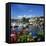 View over Harbour, Thonon-Les-Bains, Lake Geneva (Lac Leman), Rhone Alpes, France, Europe-Stuart Black-Framed Premier Image Canvas