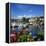 View over Harbour, Thonon-Les-Bains, Lake Geneva (Lac Leman), Rhone Alpes, France, Europe-Stuart Black-Framed Premier Image Canvas