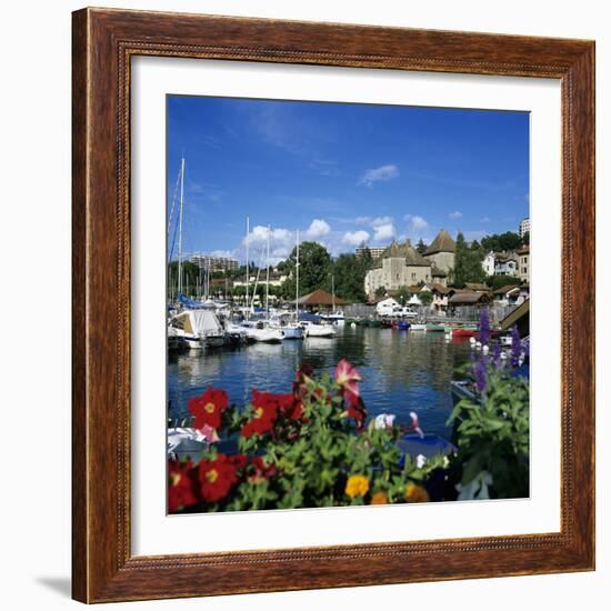 View over Harbour, Thonon-Les-Bains, Lake Geneva (Lac Leman), Rhone Alpes, France, Europe-Stuart Black-Framed Photographic Print