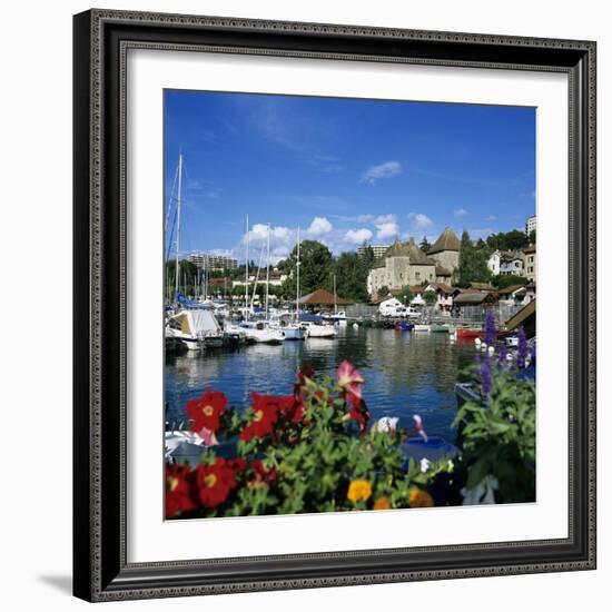 View over Harbour, Thonon-Les-Bains, Lake Geneva (Lac Leman), Rhone Alpes, France, Europe-Stuart Black-Framed Photographic Print