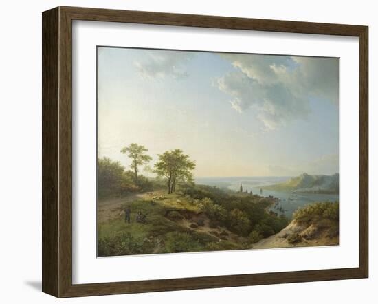 View over Heidelberg, 1837-Barend Cornelis Koekkoek-Framed Giclee Print