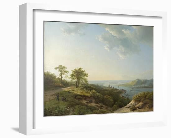 View over Heidelberg, 1837-Barend Cornelis Koekkoek-Framed Giclee Print