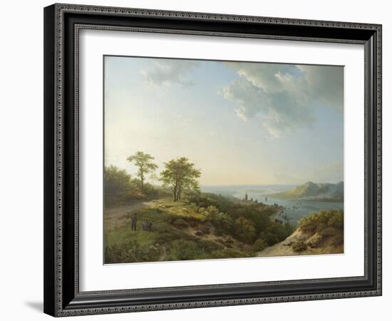 View over Heidelberg, 1837-Barend Cornelis Koekkoek-Framed Giclee Print