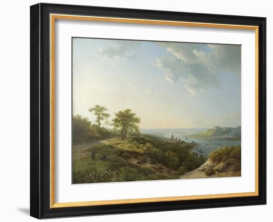 View over Heidelberg, 1837-Barend Cornelis Koekkoek-Framed Giclee Print