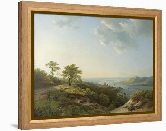 View over Heidelberg, 1837-Barend Cornelis Koekkoek-Framed Premier Image Canvas