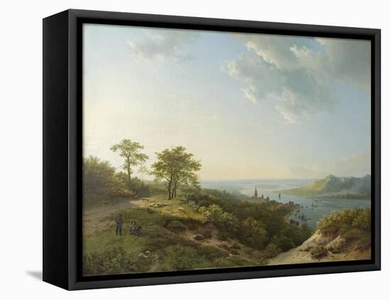 View over Heidelberg, 1837-Barend Cornelis Koekkoek-Framed Premier Image Canvas