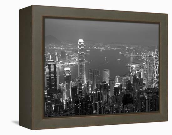 View over Hong Kong from Victoria Peak-Andrew Watson-Framed Premier Image Canvas