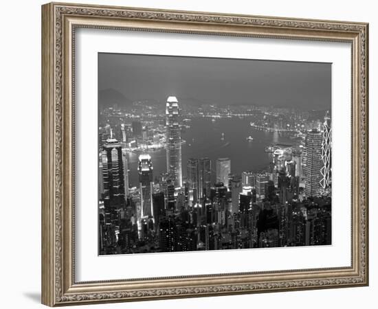 View over Hong Kong from Victoria Peak-Andrew Watson-Framed Photographic Print