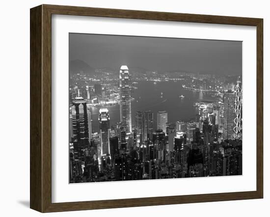 View over Hong Kong from Victoria Peak-Andrew Watson-Framed Photographic Print