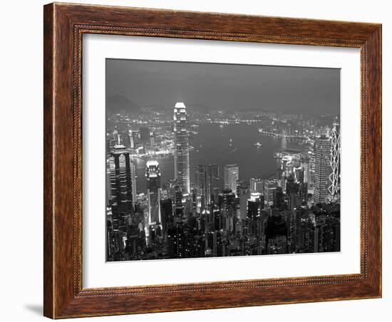 View over Hong Kong from Victoria Peak-Andrew Watson-Framed Photographic Print