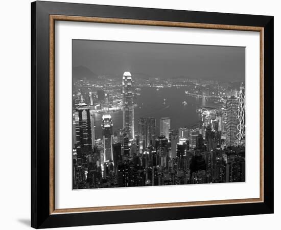 View over Hong Kong from Victoria Peak-Andrew Watson-Framed Photographic Print