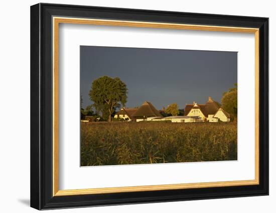 View over Houses Illuminateded During the Morning Sun-Uwe Steffens-Framed Photographic Print