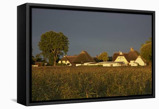 View over Houses Illuminateded During the Morning Sun-Uwe Steffens-Framed Premier Image Canvas