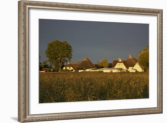 View over Houses Illuminateded During the Morning Sun-Uwe Steffens-Framed Photographic Print