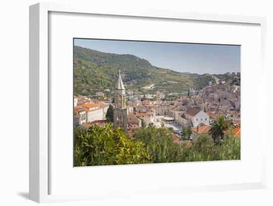 View over Hvar, Hvar Island, Dalmatia, Croatia, Europe-Frank Fell-Framed Photographic Print