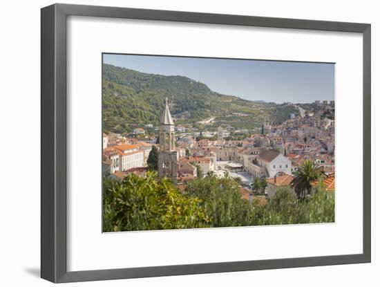 View over Hvar, Hvar Island, Dalmatia, Croatia, Europe-Frank Fell-Framed Photographic Print