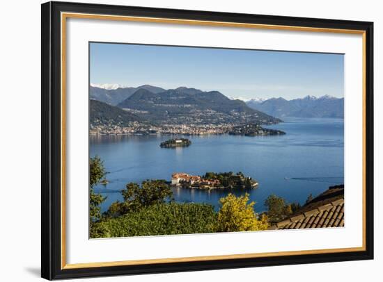 View over Isola Bella, Borromean Islands, Lake Maggiore, Italian Lakes, Piedmont, Italy, Europe-Yadid Levy-Framed Photographic Print