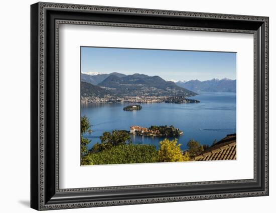 View over Isola Bella, Borromean Islands, Lake Maggiore, Italian Lakes, Piedmont, Italy, Europe-Yadid Levy-Framed Photographic Print