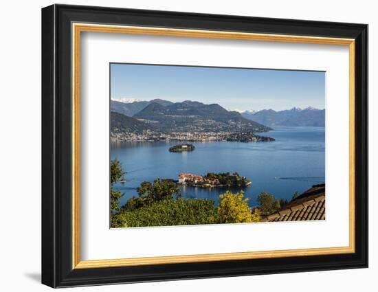 View over Isola Bella, Borromean Islands, Lake Maggiore, Italian Lakes, Piedmont, Italy, Europe-Yadid Levy-Framed Photographic Print