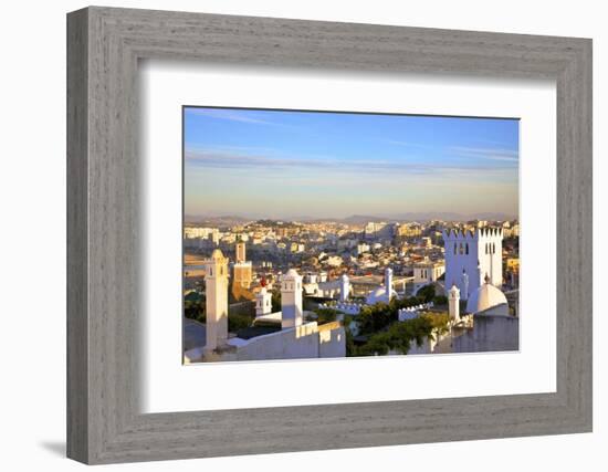 View over Kasbah to Tangier, Tangier, Morocco, North Africa, Africa-Neil Farrin-Framed Photographic Print