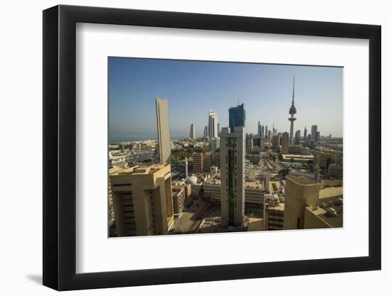 View over Kuwait City, Kuwait, Middle East-Michael Runkel-Framed Photographic Print