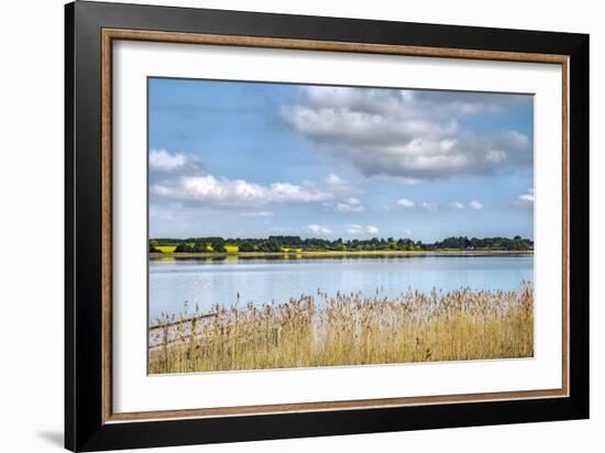 View over lake Pönitz, Scharbeutz, Baltic coast, Schleswig-Holstein, Germany-Sabine Lubenow-Framed Photographic Print