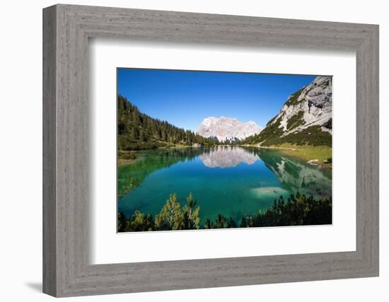 View over Lake Seebensee, Alps, Tirol, Austria-Konrad Wothe-Framed Photographic Print